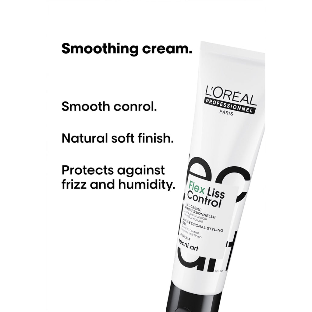 L'Oréal Tecni.Art Flex Liss Control Frizz Control Styling Cream 150ml - NEW LOOK