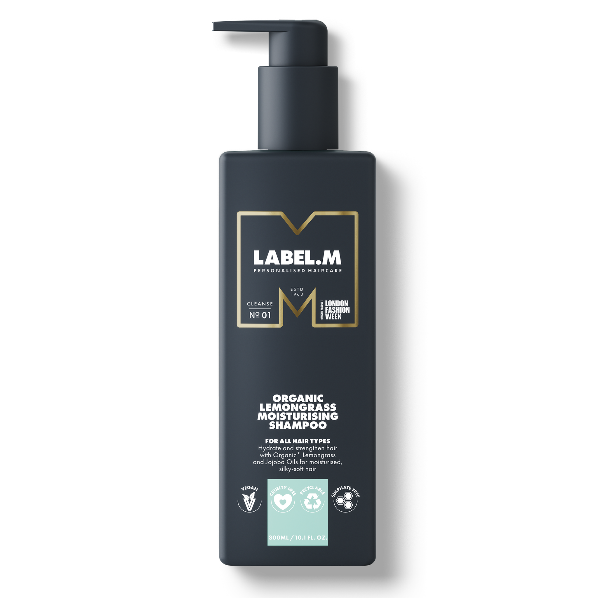 LABEL.M Organic Lemongrass Moisturising Shampoo - 300ml