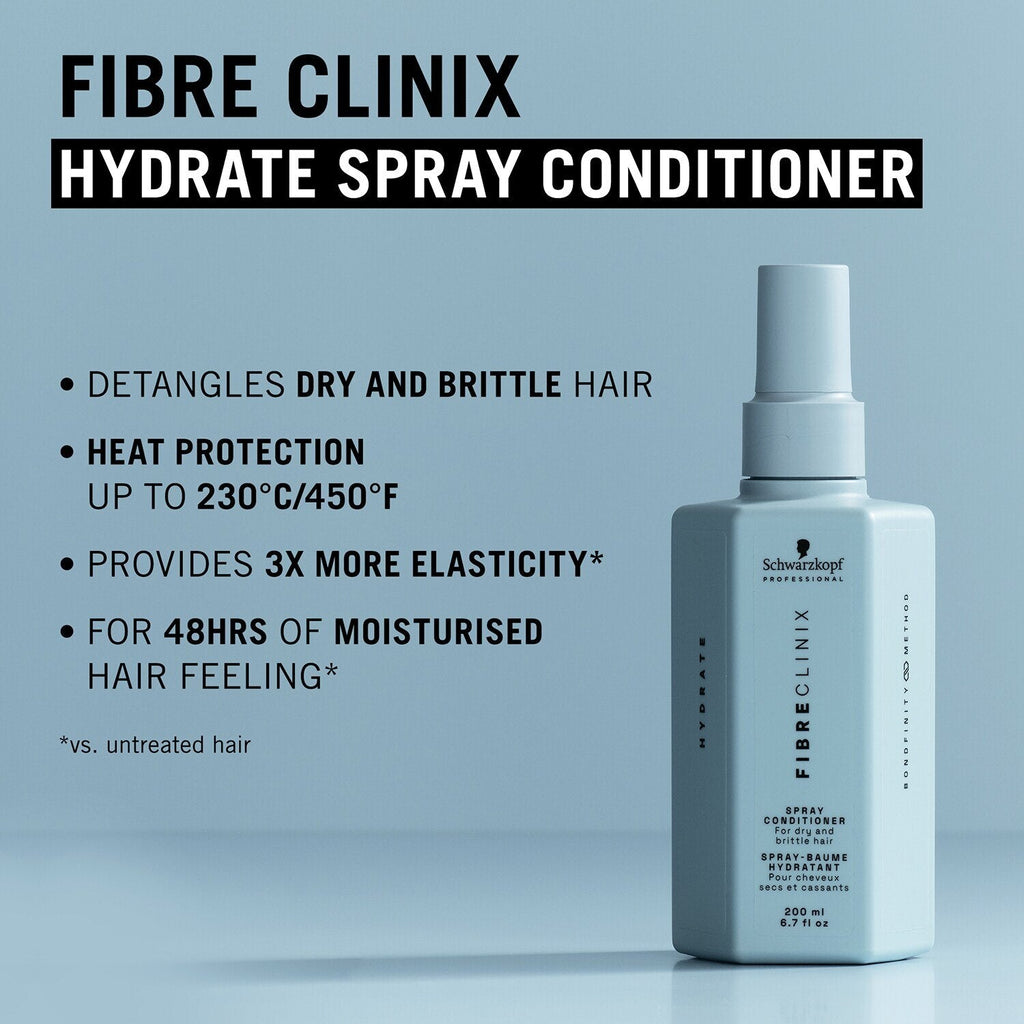 Schwarzkopf Professional Fibre Clinix Hydrate Spray Conditioner 200ml