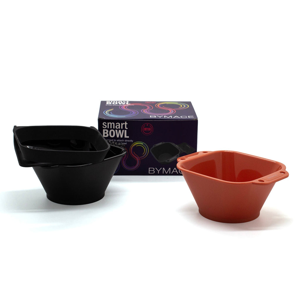 BYMACE - Smart Bowl Duo with Silicone Holder - Orange & Black