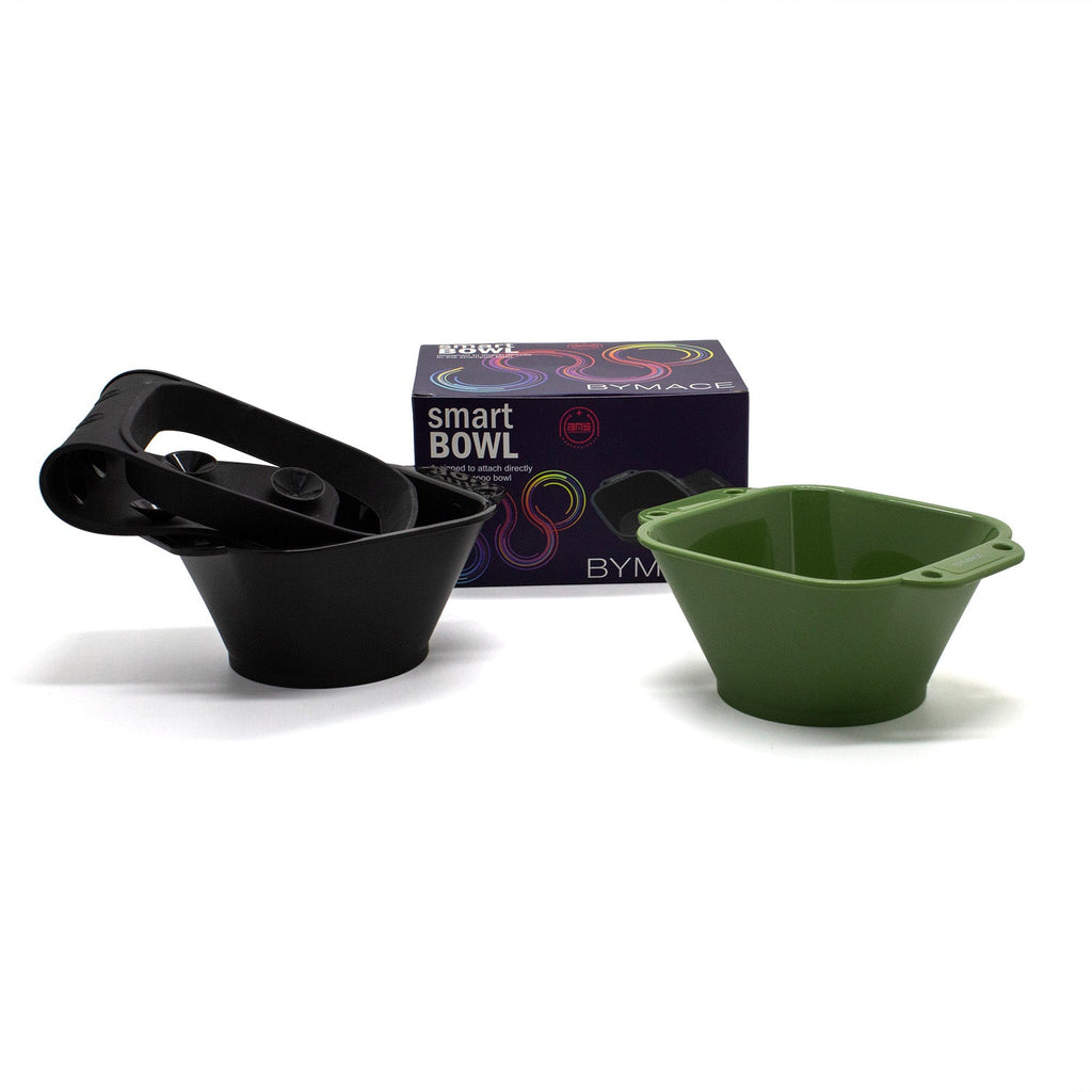 BYMACE - Smart Bowl Duo with Silicone Holder - Green & Black