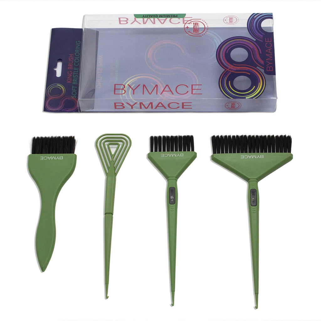 BYMACE Mixer & Tinting Brush Set 4 Pack - Green