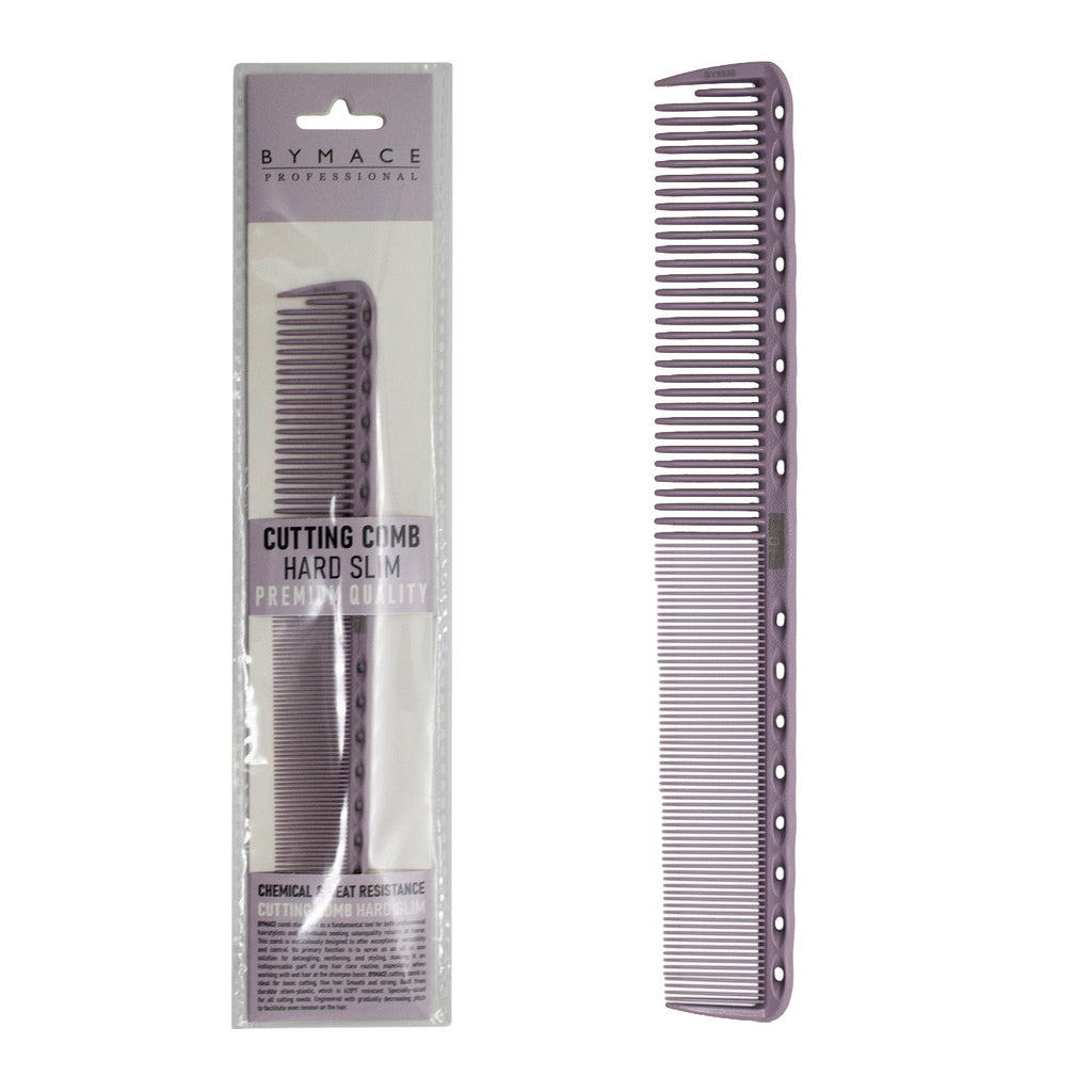BYMACE Cutting Comb Hard Slim with Grip Long - Lilac