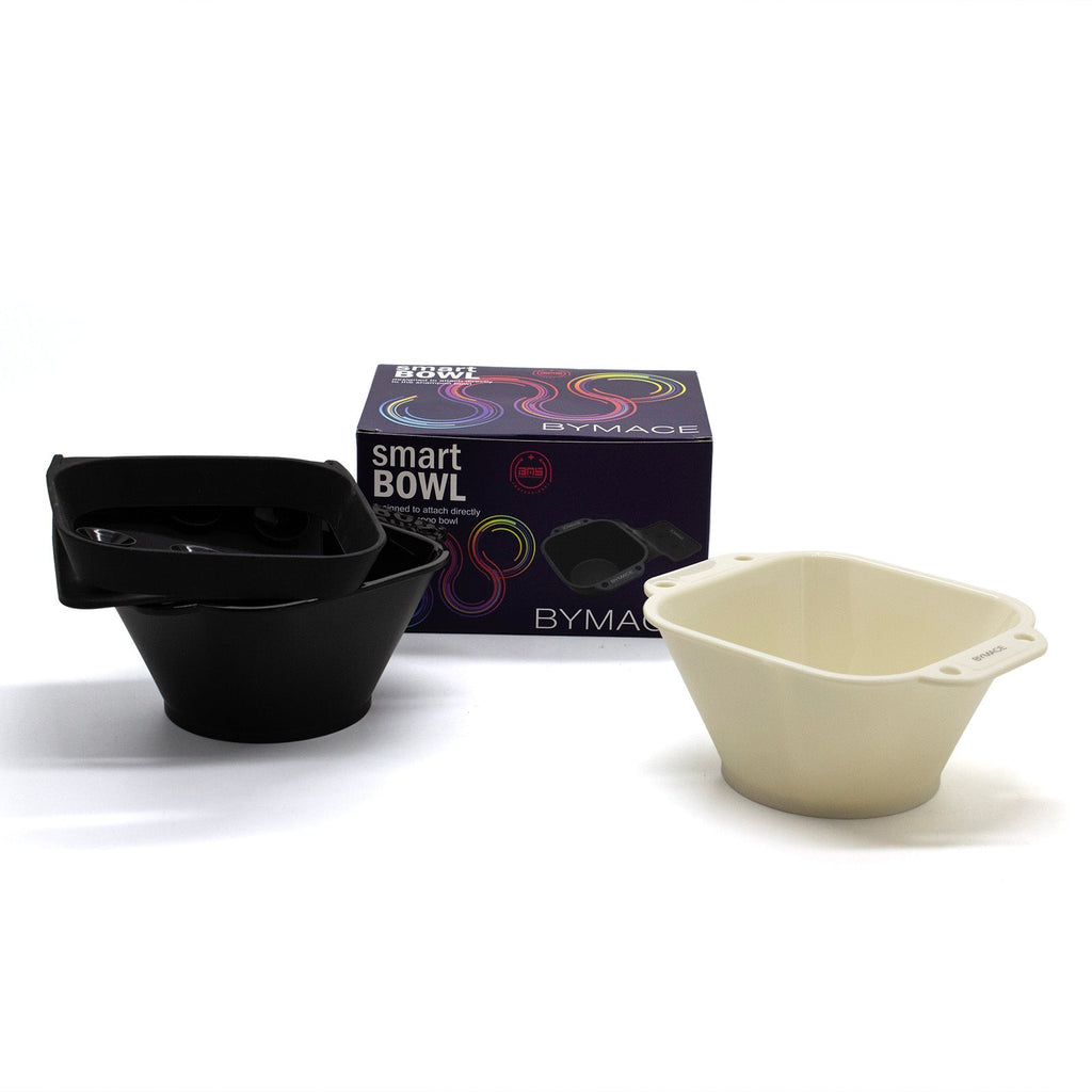 BYMACE - Smart Bowl Duo with Silicone Holder - White & Black