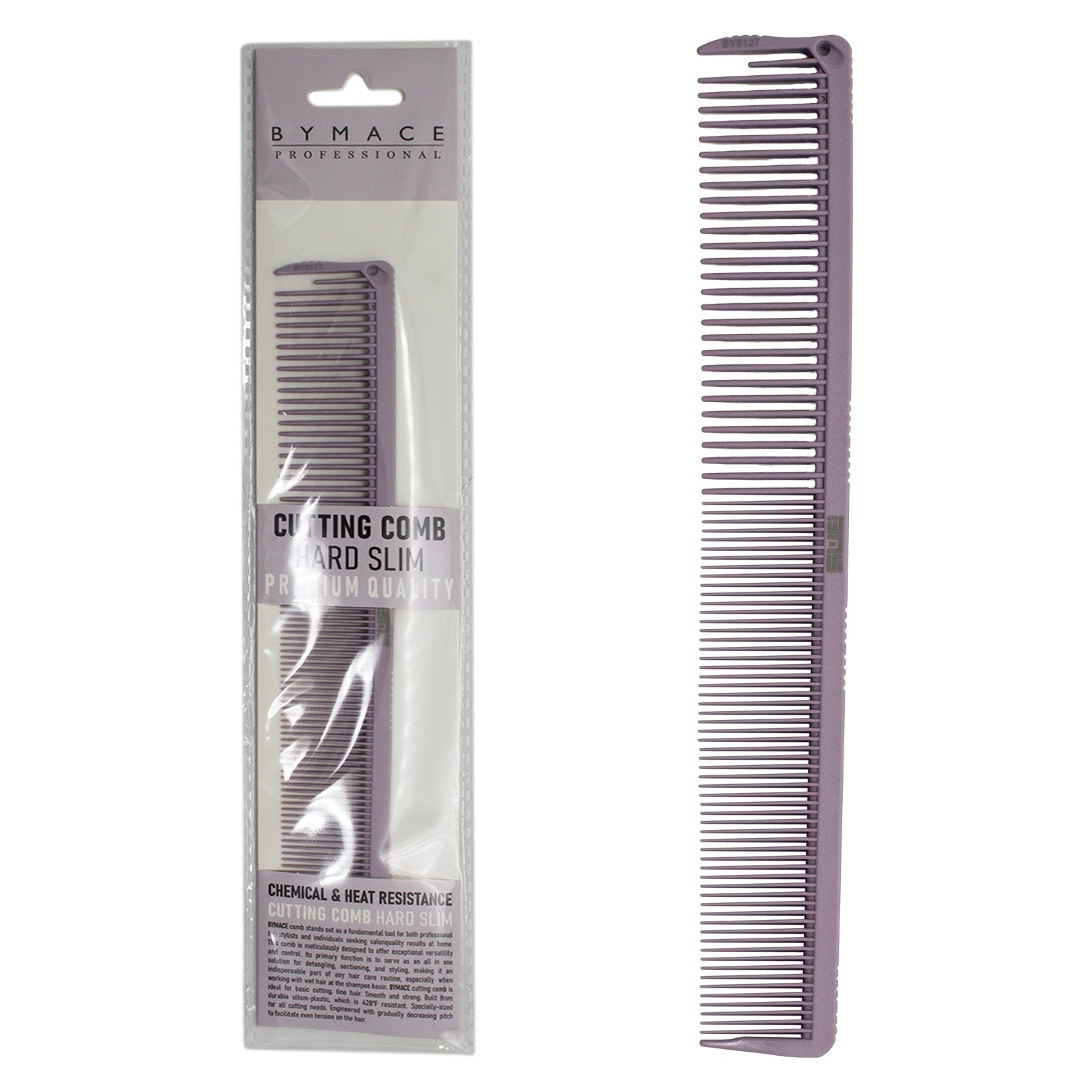 BYMACE Tapered Cutting Comb Hard Slim - Lilac