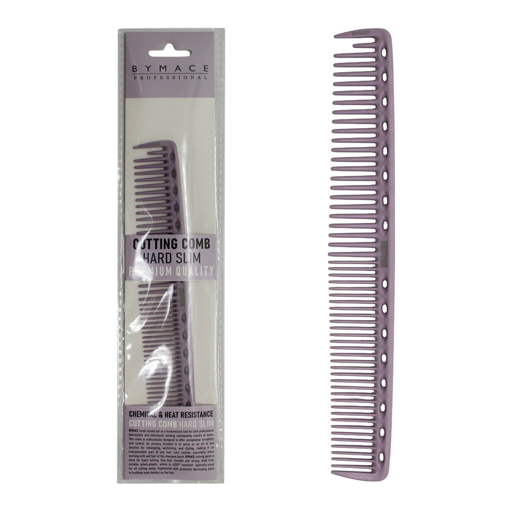 BYMACE Cutting Comb Hard Slim with Grip - Lilac