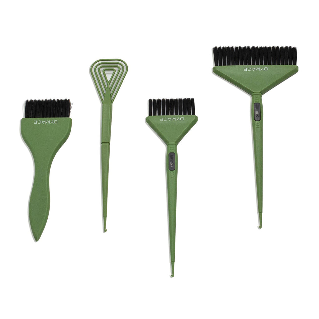 BYMACE Mixer & Tinting Brush Set 4 Pack - Green