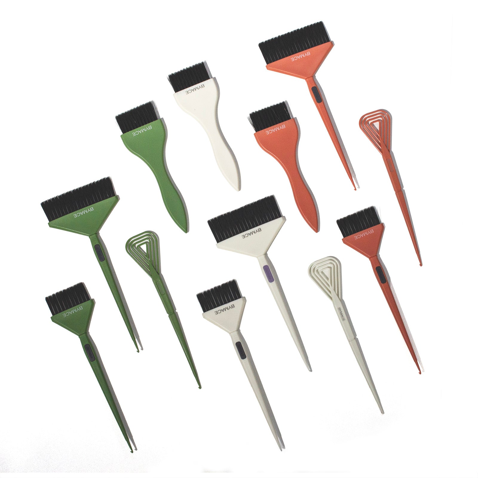 BYMACE - Mixer & Tinting Brush Set 4 pack - White