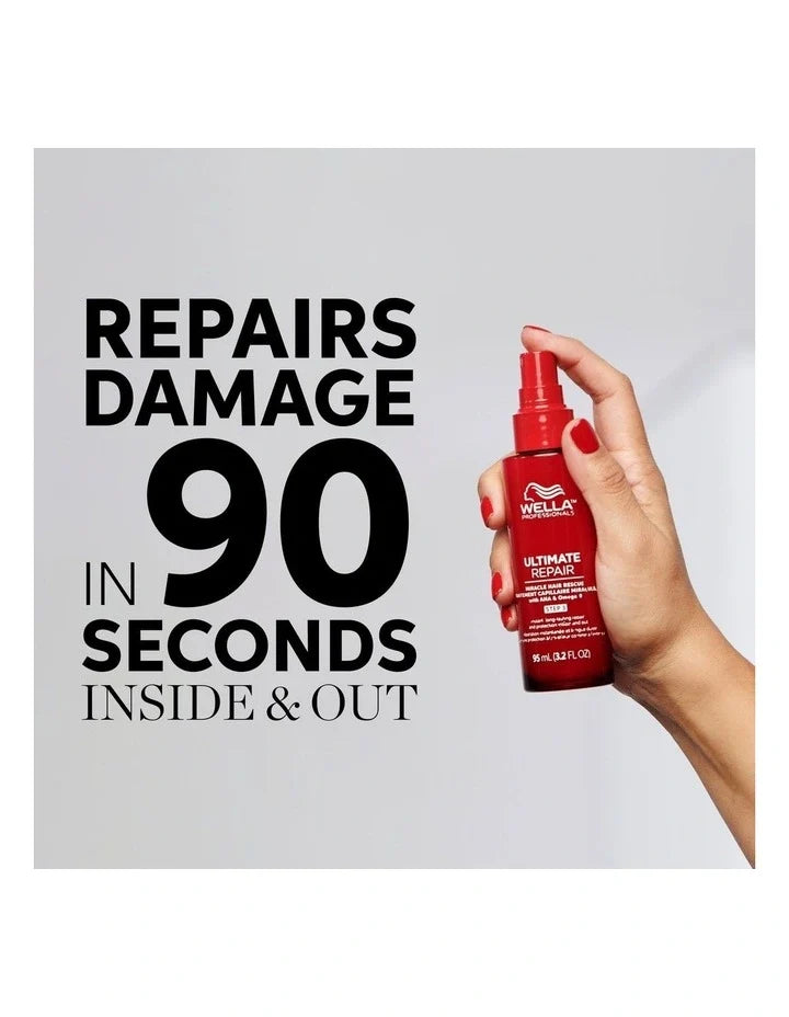 Wella Ultimate Repair Trio Gift Pack - Shampoo 250ml, Mask 150ml & Miracle Hair Rescue 30ml
