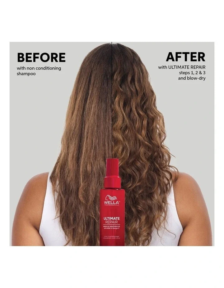 Wella Ultimate Repair Trio Gift Pack - Shampoo 250ml, Mask 150ml & Miracle Hair Rescue 30ml