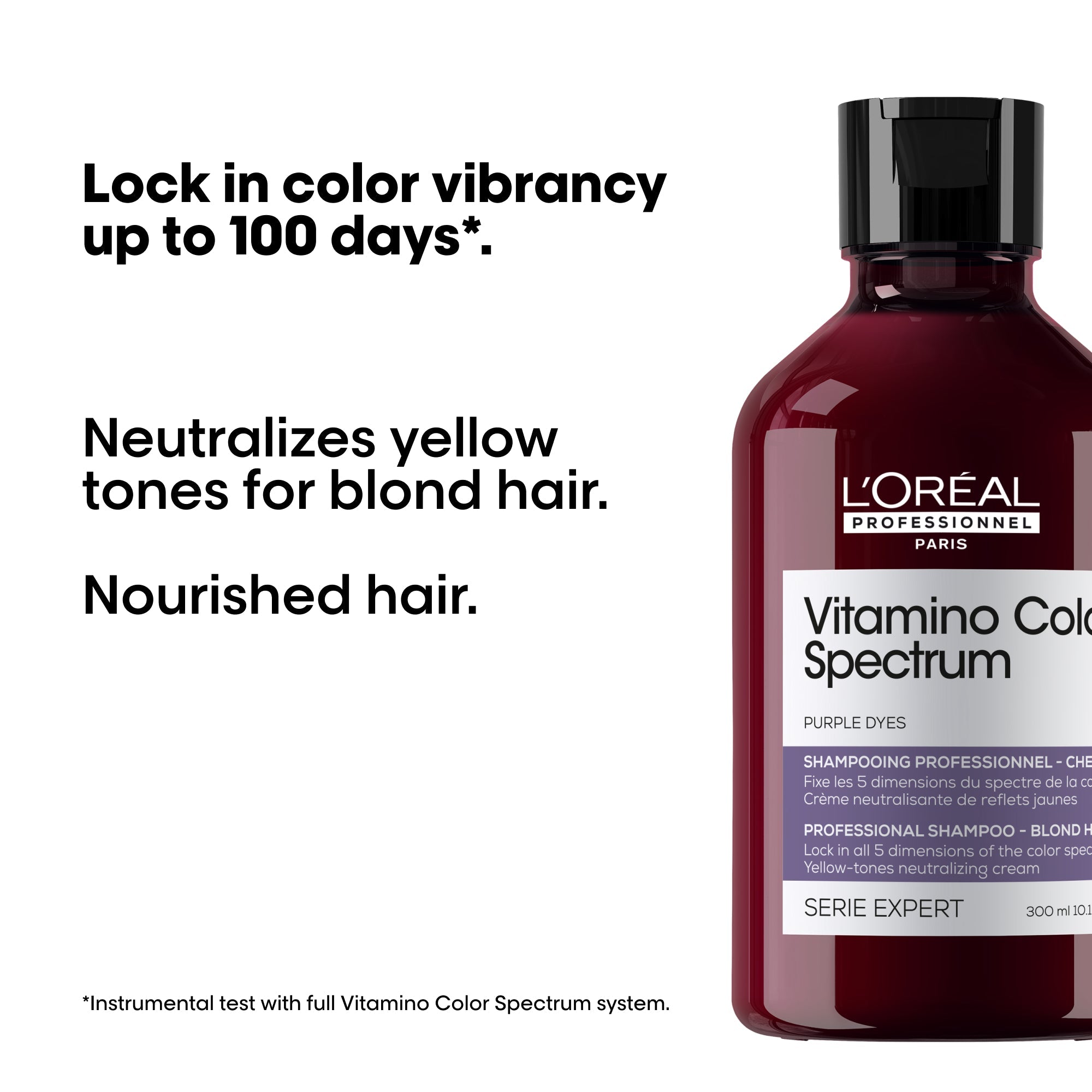 L'Oréal Professionnel Vitamino Color Spectrum Purple Shampoo 300ml, Vitamino Color Spectrum Conditioner 200ml & Vitamino Color Spectrum Mask 250ml Trio