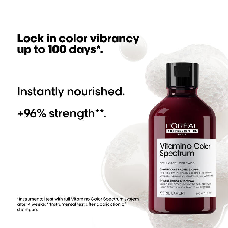 L'Oréal Professionnel Vitamino Color Spectrum Shampoo 300ml, Vitamino Color Spectrum Conditioner 200ml & Vitamino Color Spectrum Mask 250ml Trio