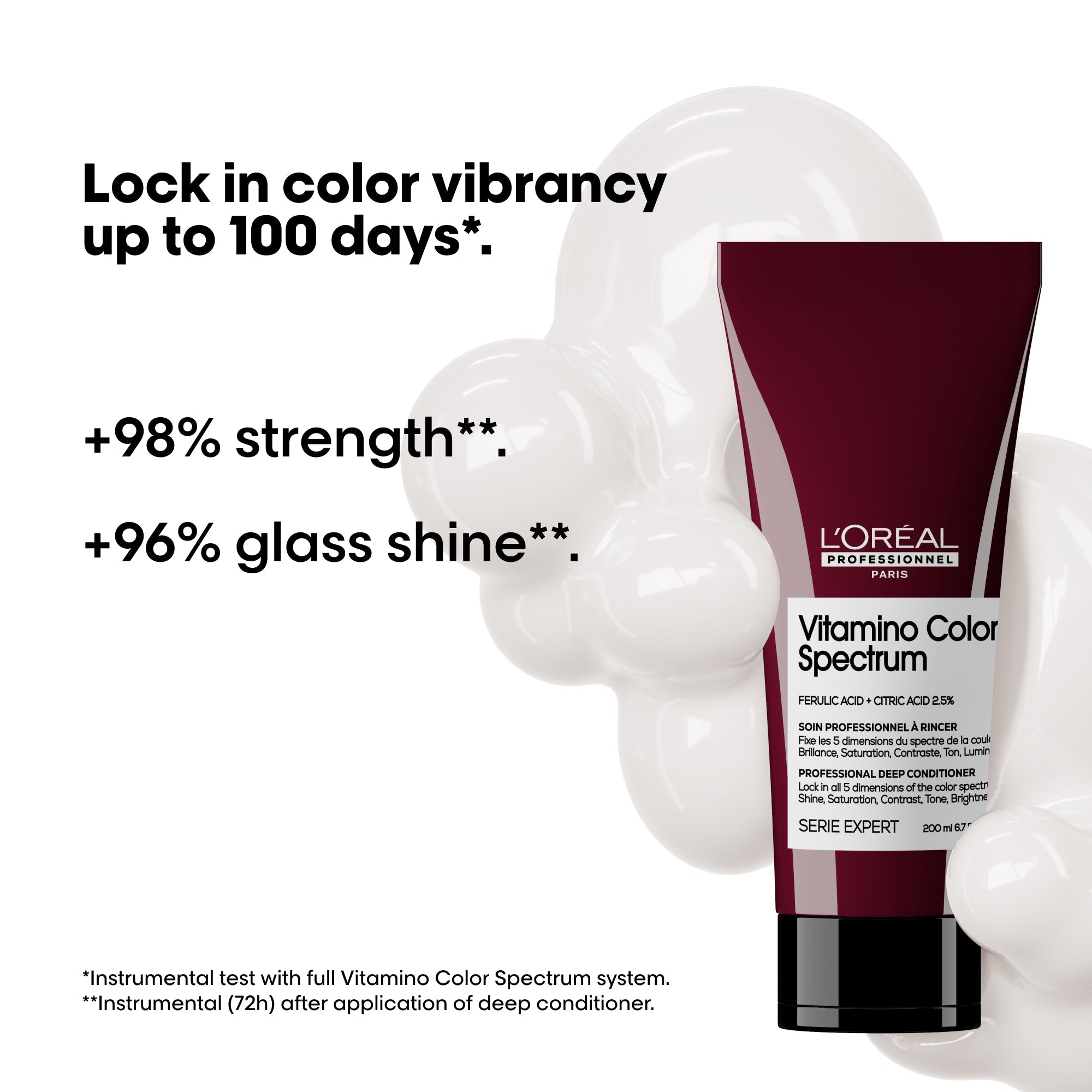 L'Oréal Professionnel Vitamino Color Spectrum Purple Shampoo 300ml, Vitamino Color Spectrum Conditioner 200ml & Vitamino Color Spectrum Glass Shine 50ml Trio