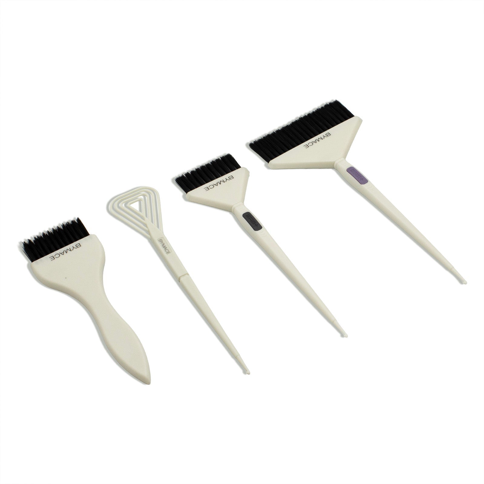BYMACE - Mixer & Tinting Brush Set 4 pack - White