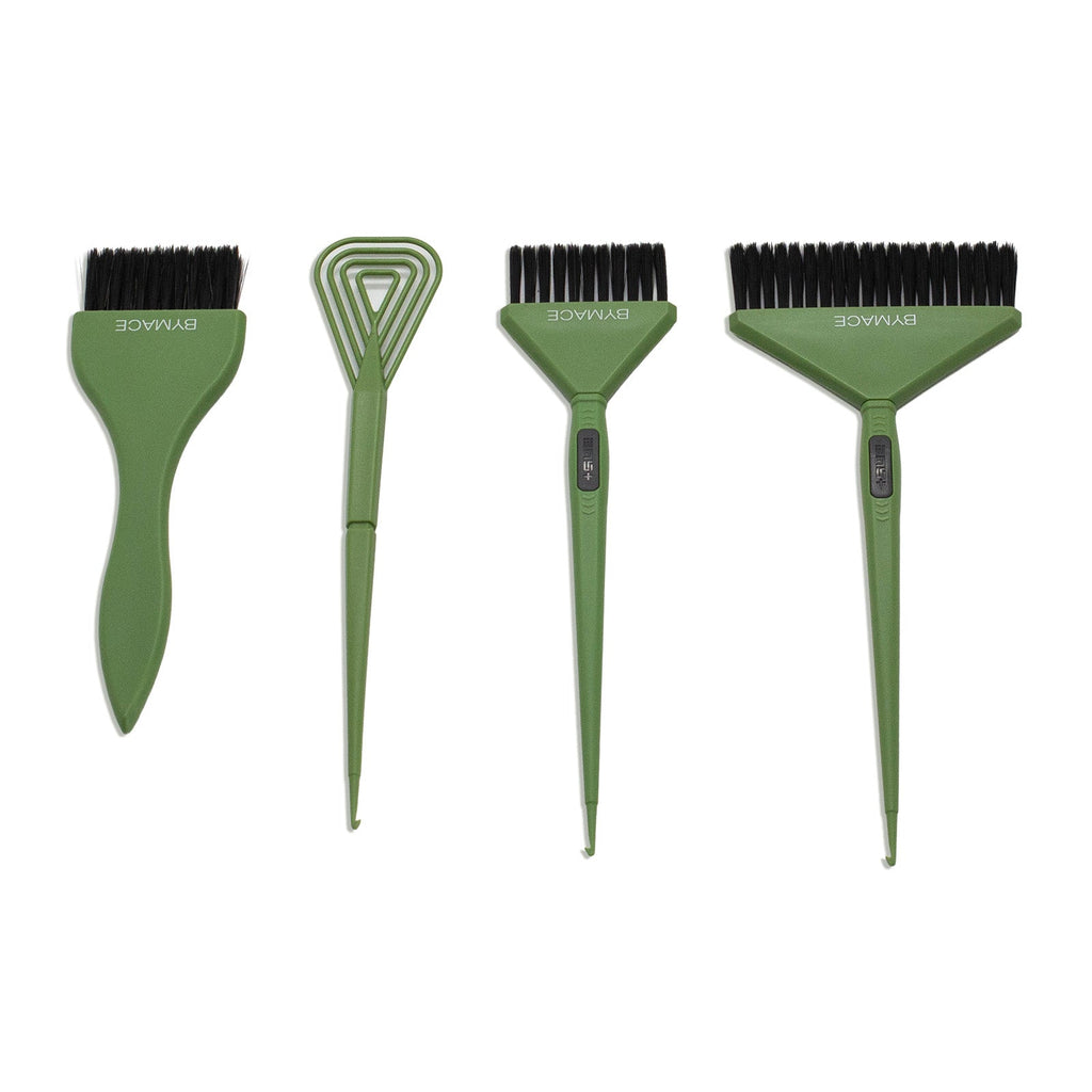 BYMACE Mixer & Tinting Brush Set 4 Pack - Green