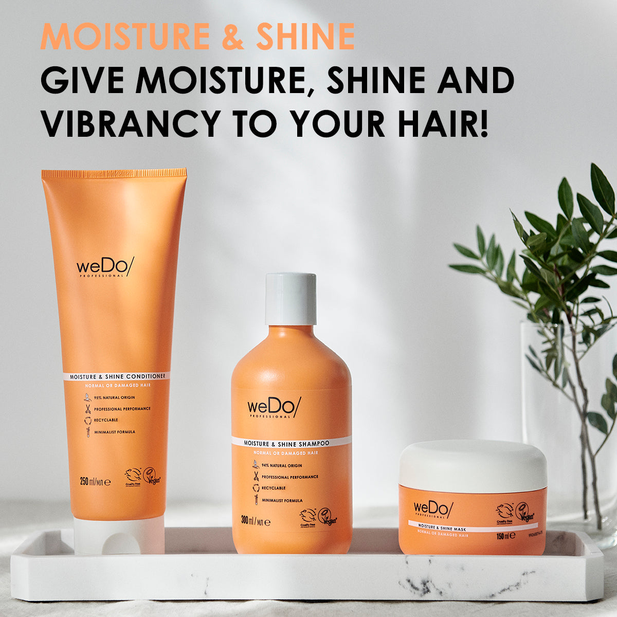 weDo MOISTURE & SHINE CONDITIONER 75ML - Salon Warehouse