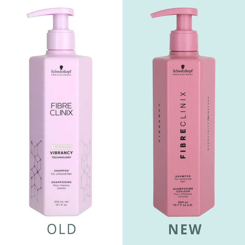 Schwarzkopf Professional Fibre Clinix Vibrancy Shampoo 300ml, Conditioner 250ml & Spray Conditioner 200ml Trio
