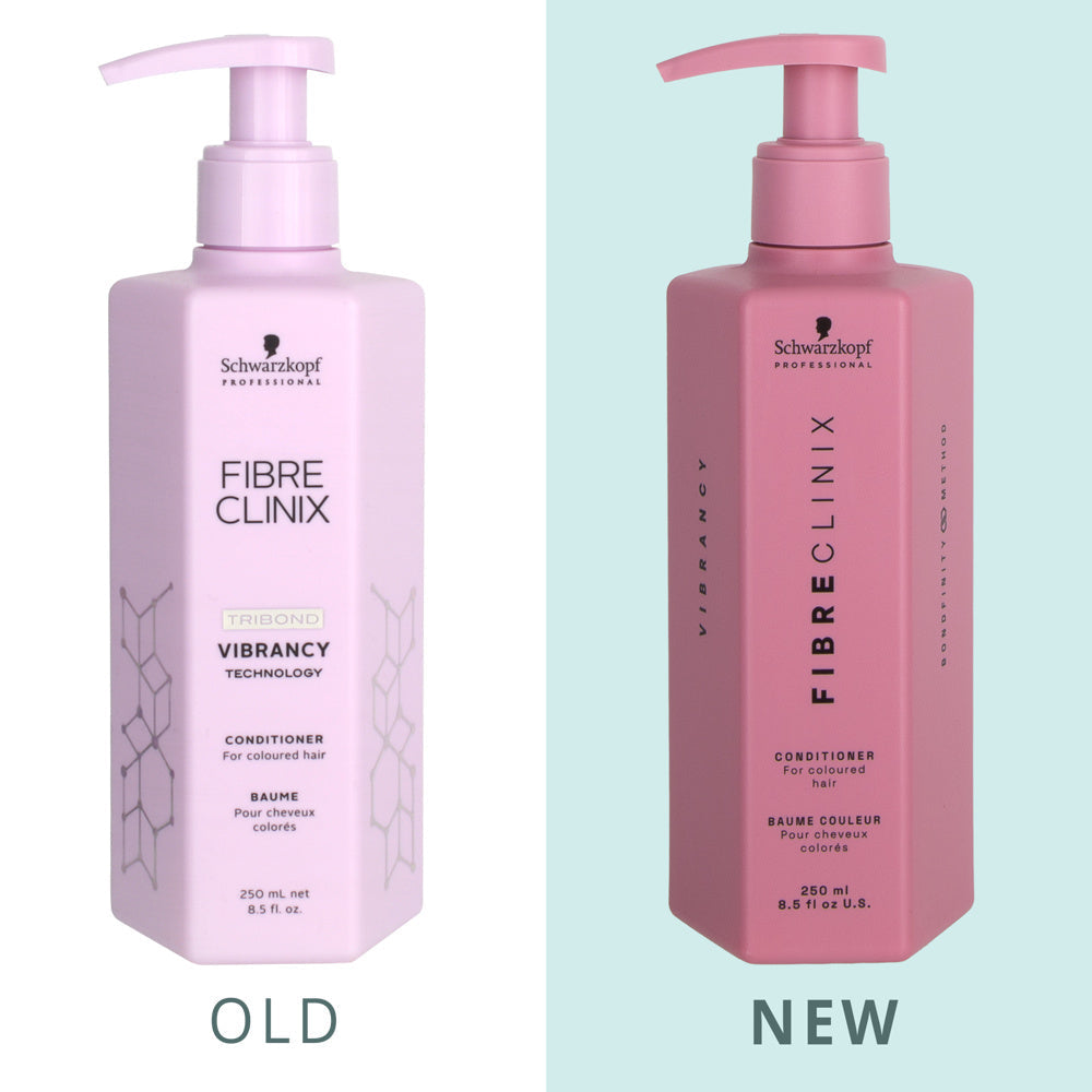 Schwarzkopf Professional Fibre Clinix Vibrancy Shampoo 300ml, Conditioner 250ml & Treatment 200ml Trio