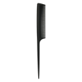 Black Carbon Fibre Tail Comb High Heat Resistance
