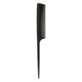 Black Carbon Fibre Tail Comb High Heat Resistance