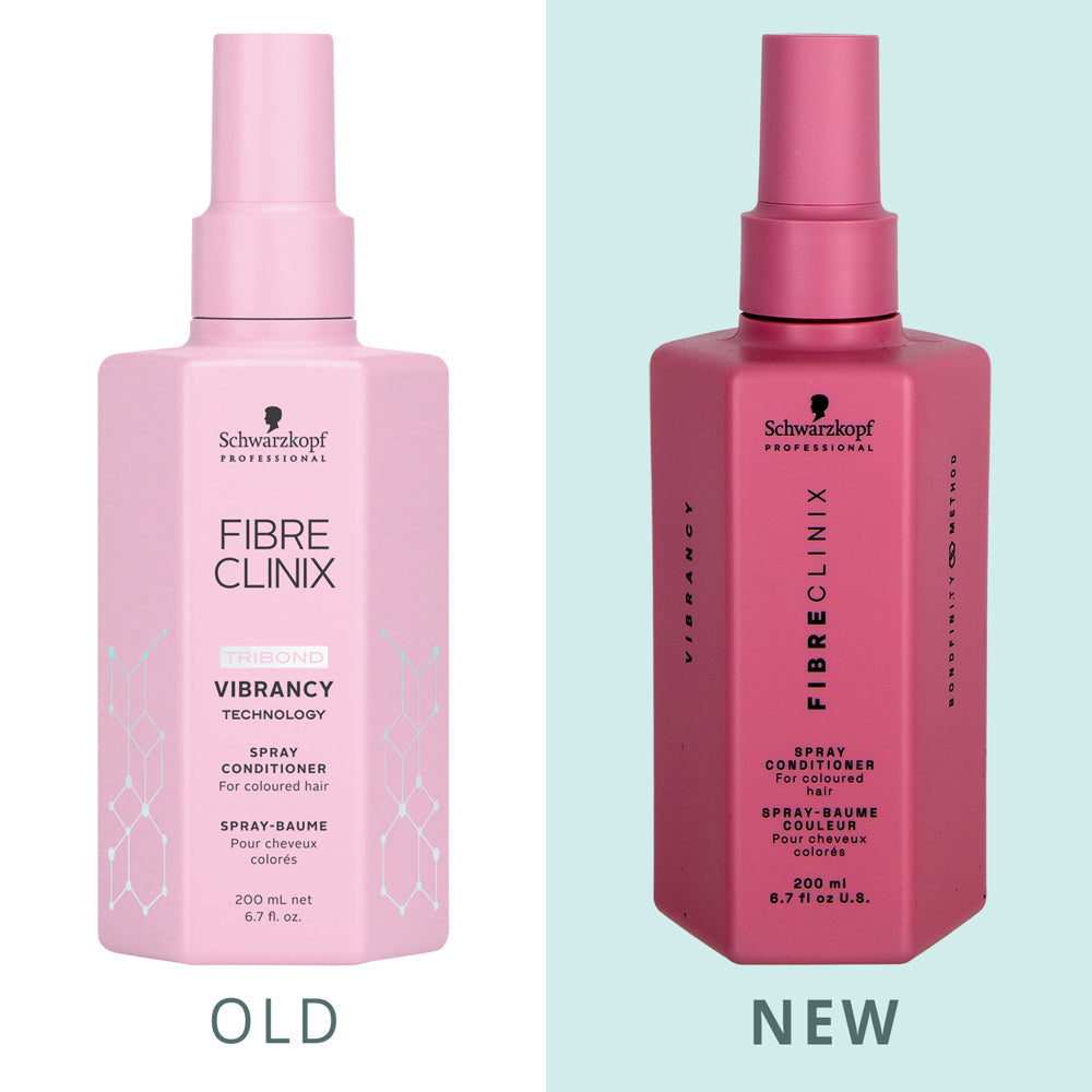 Schwarzkopf Professional Fibre Clinix Vibrancy Shampoo 300ml, Conditioner 250ml & Spray Conditioner 200ml Trio