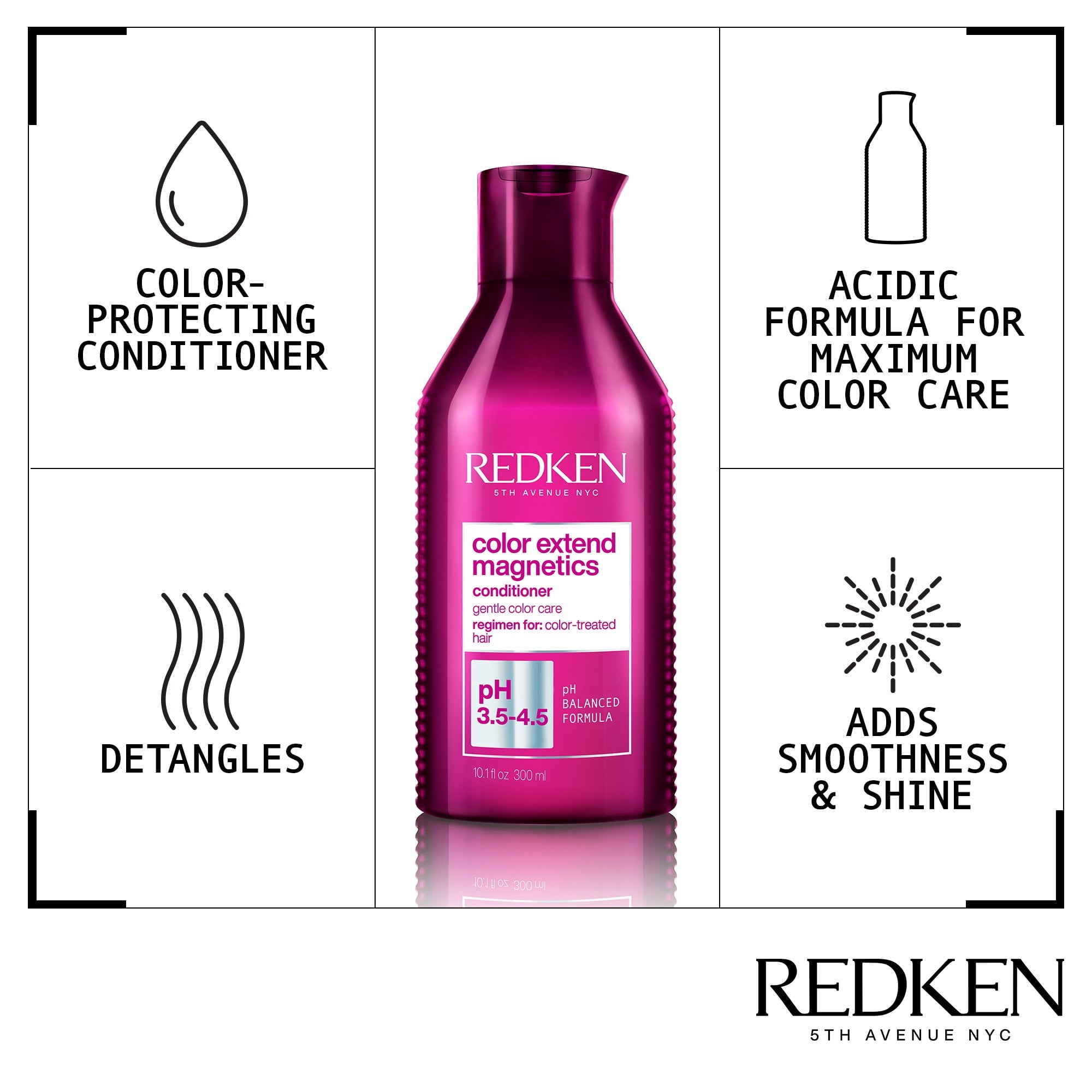 Redken Color Extend Magnetics Conditioner 300ml - Salon Warehouse