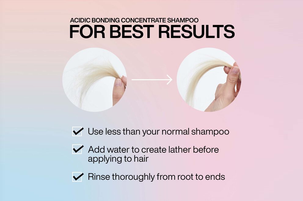 Redken Acidic Bonding Concentrate Shampoo 300ml, Conditioner 300ml & 24/7 Night and Day Serum 100ml Trio