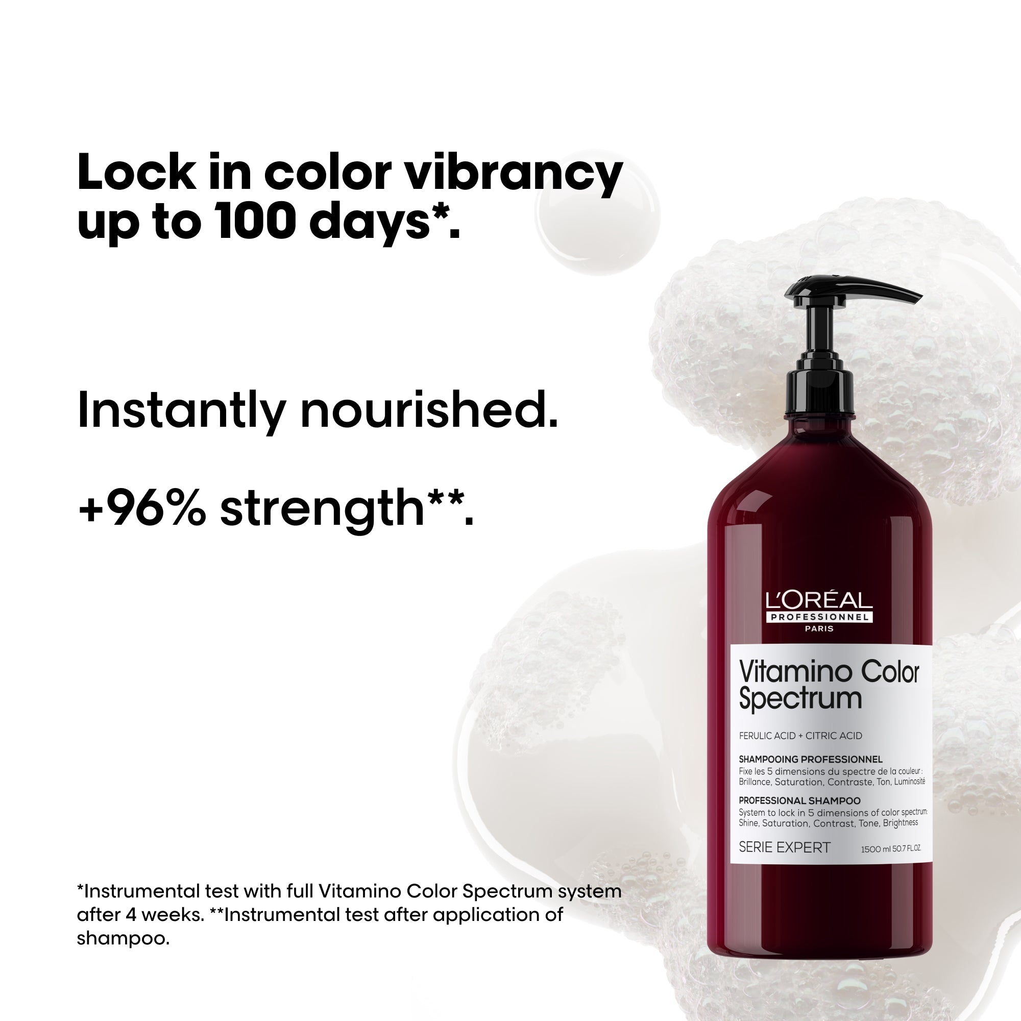 L'Oréal Professionnel Vitamino Color Spectrum Shampoo 1500ml, Vitamino Color Spectrum Conditioner 750ml & Vitamino Color Spectrum Mask 500ml Trio