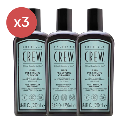 American Crew Fiber Shampoo 250ml Trio - Salon Warehouse