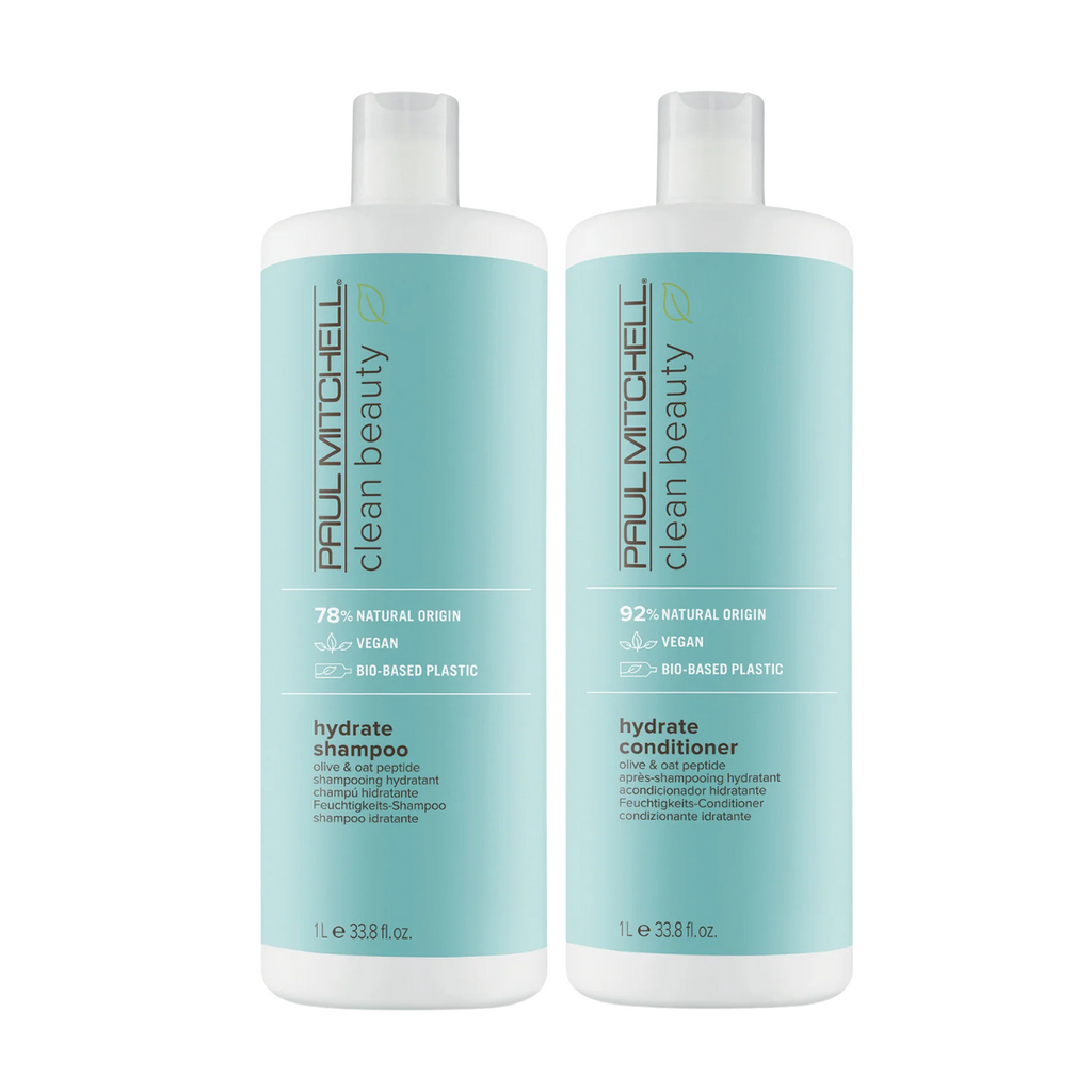 Clean Beauty By Paul Mitchell Hydrate Shampoo & Conditioner Duo 1000ml