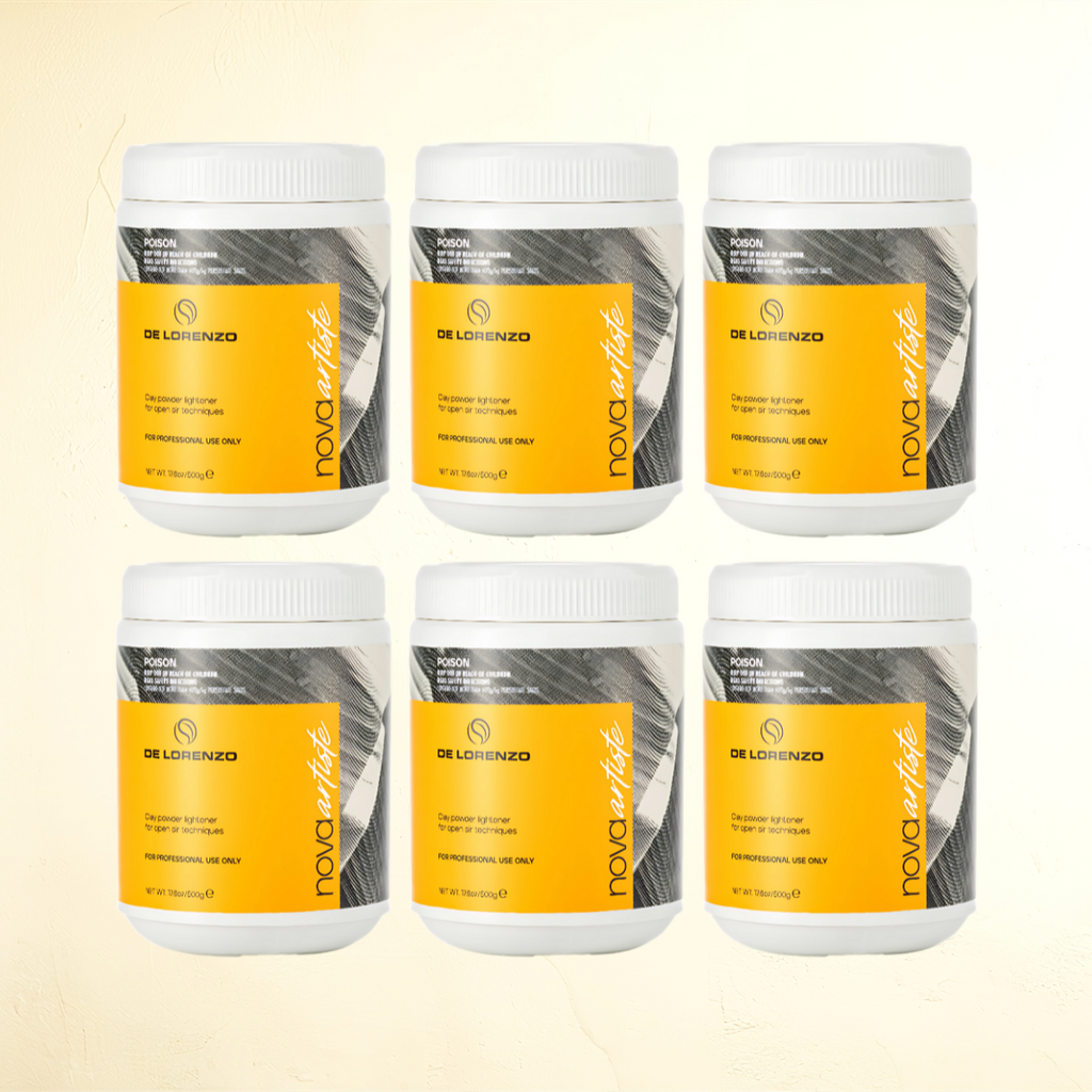 De Lorenzo Novacolor Powder Lightener Nova Artiste x 6 Pack 500g