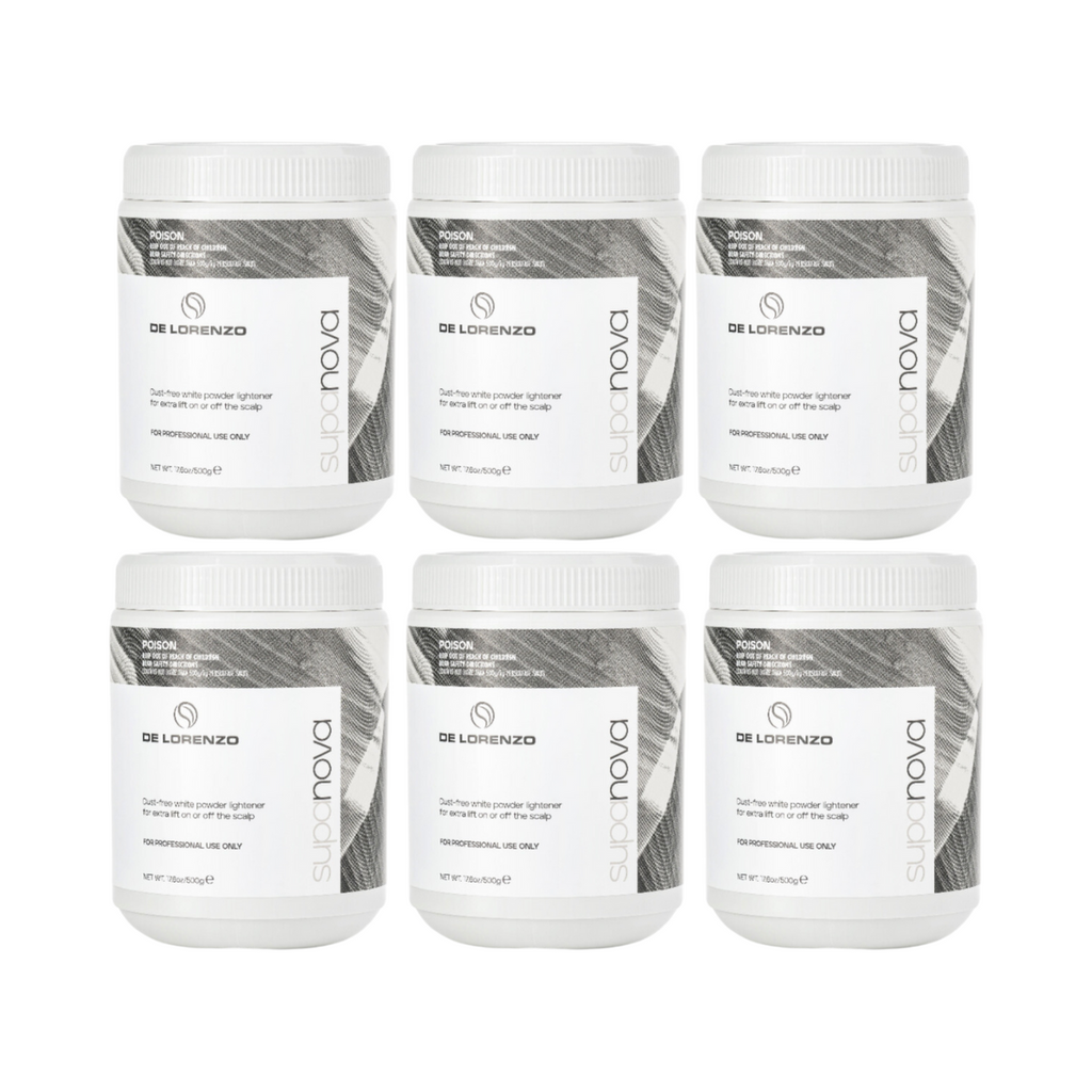 De Lorenzo Novacolor Powder Lightener Supanova x 6 Pack 500g