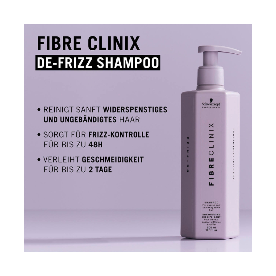 Schwarzkopf Professional Fibre Clinix De-Frizz Shampoo 300ml