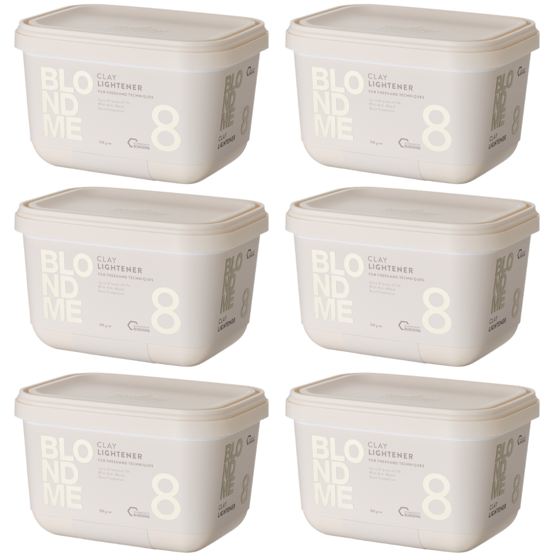 Schwarzkopf Professional BlondMe NEW Clay lightener 350g 6 Pack Bundle
