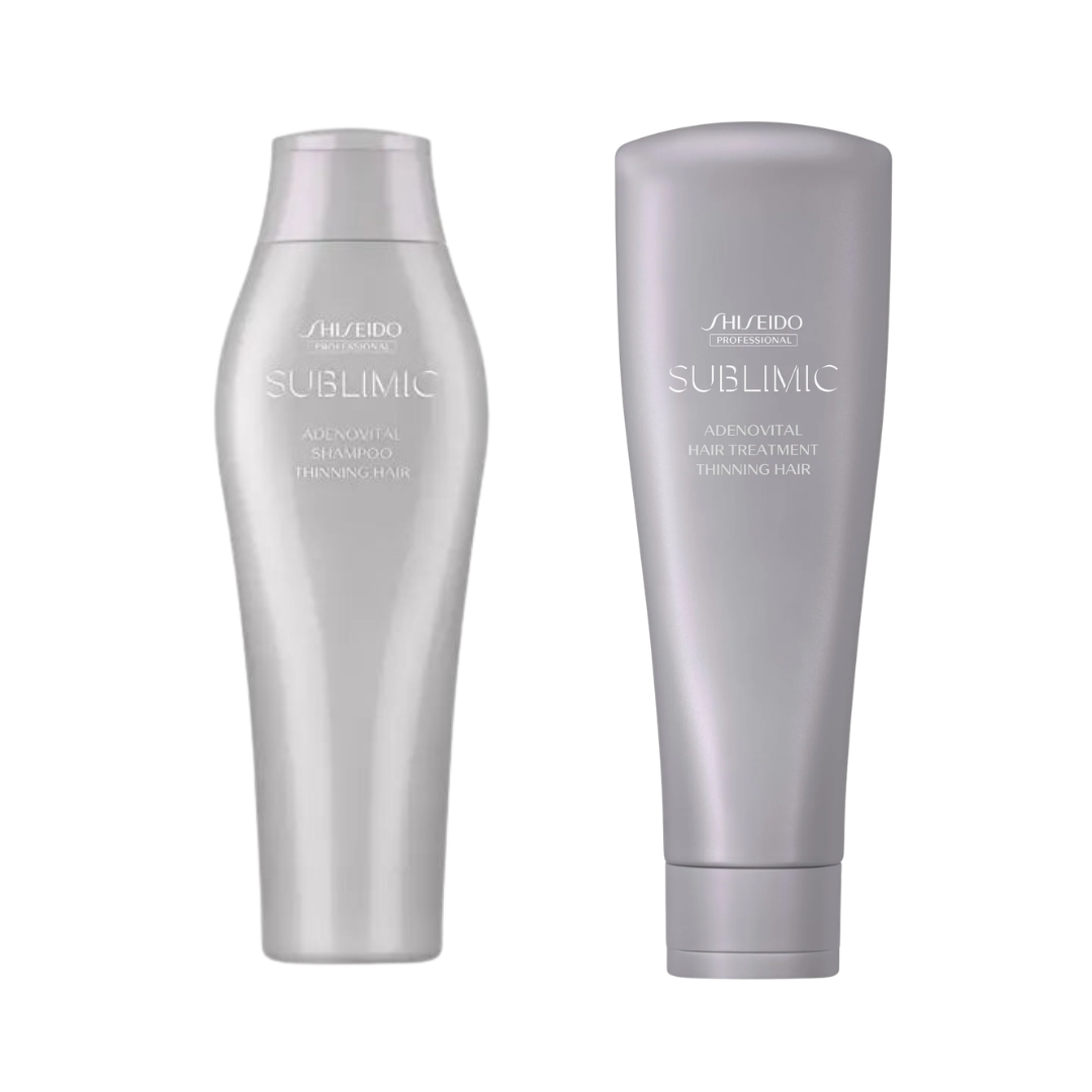 Shiseido Professional Sublimic Adenovital Shampoo & Treatment Thinning Hair 250ml Duo