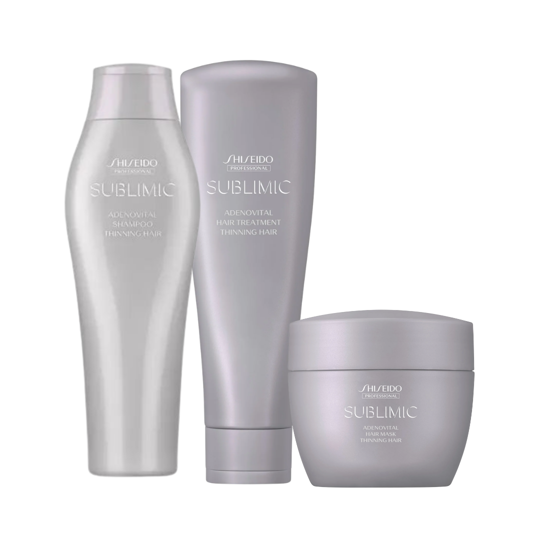 Shiseido Professional Sublimic Adenovital Shampoo 250ml, Treatment 250ml & Mask 200ml Trio