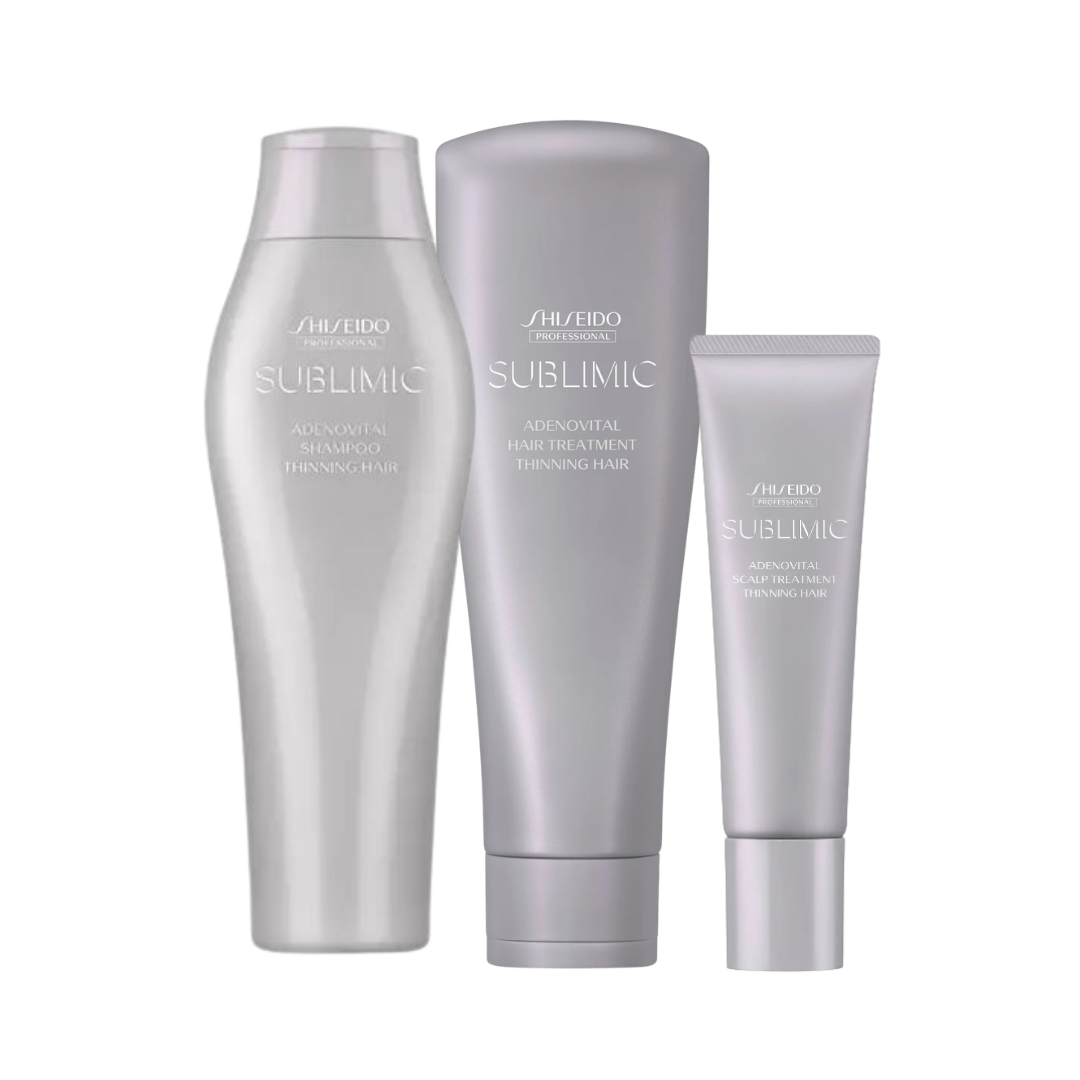 Shiseido Professional Sublimic Adenovital Shampoo 250ml, Treatment 250ml & Treatment 130g Trio