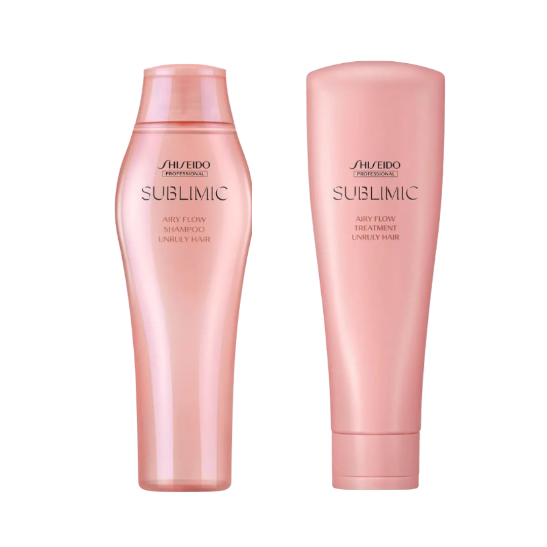 Shiseido Professional Sublimic Airy Flow Shampoo & Treatment Unruly Hair 250g Duo
