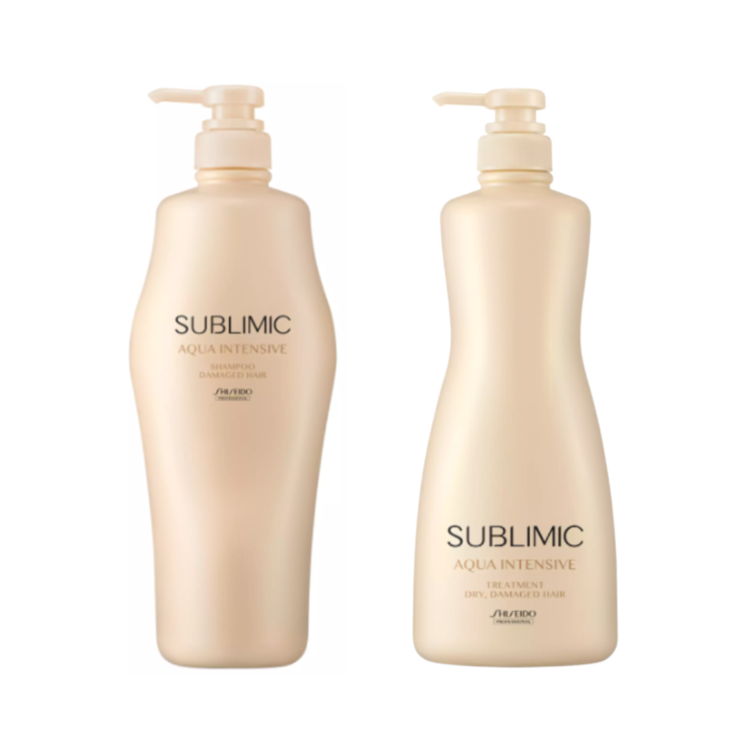 Shiseido Professional Sublimic Aqua Shampoo & Intensive Treatment Dry Damaged Hair 1000ml Duo