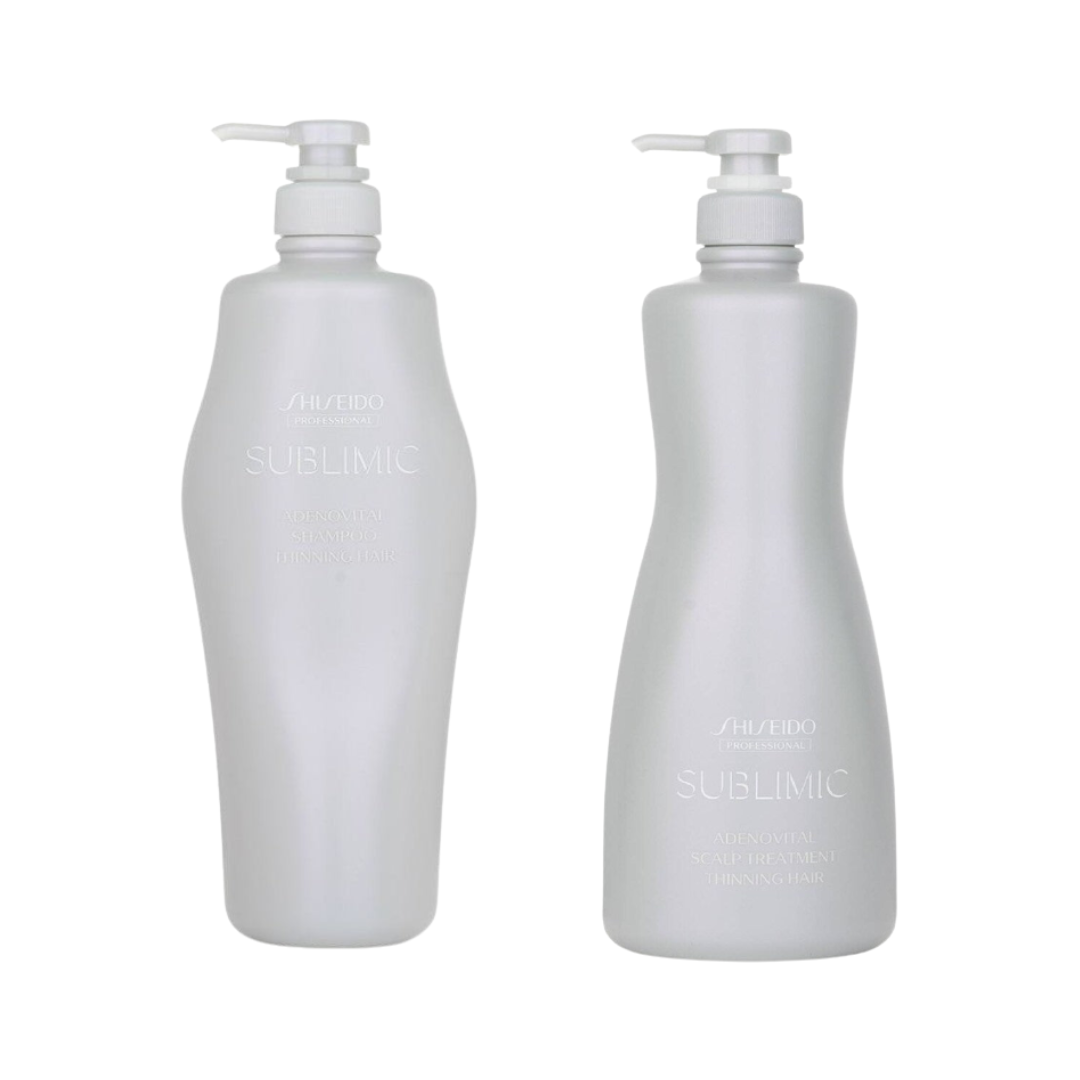 Shiseido Sublimic Adenovital Shampoo & Scalp Treatment (Thinning Hair) 1000ml Duo