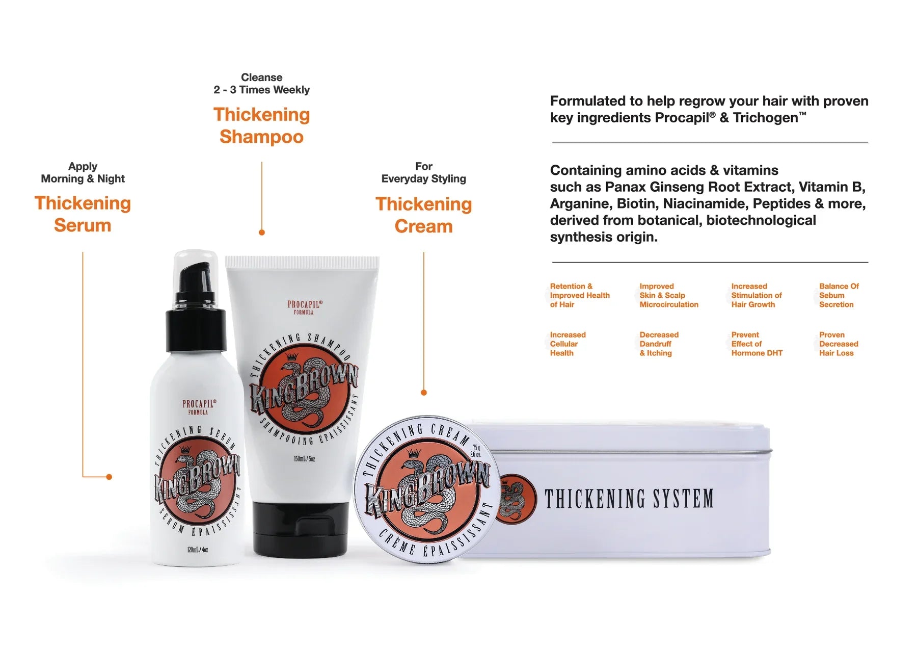 KING BROWN Thickening Serum 120ml