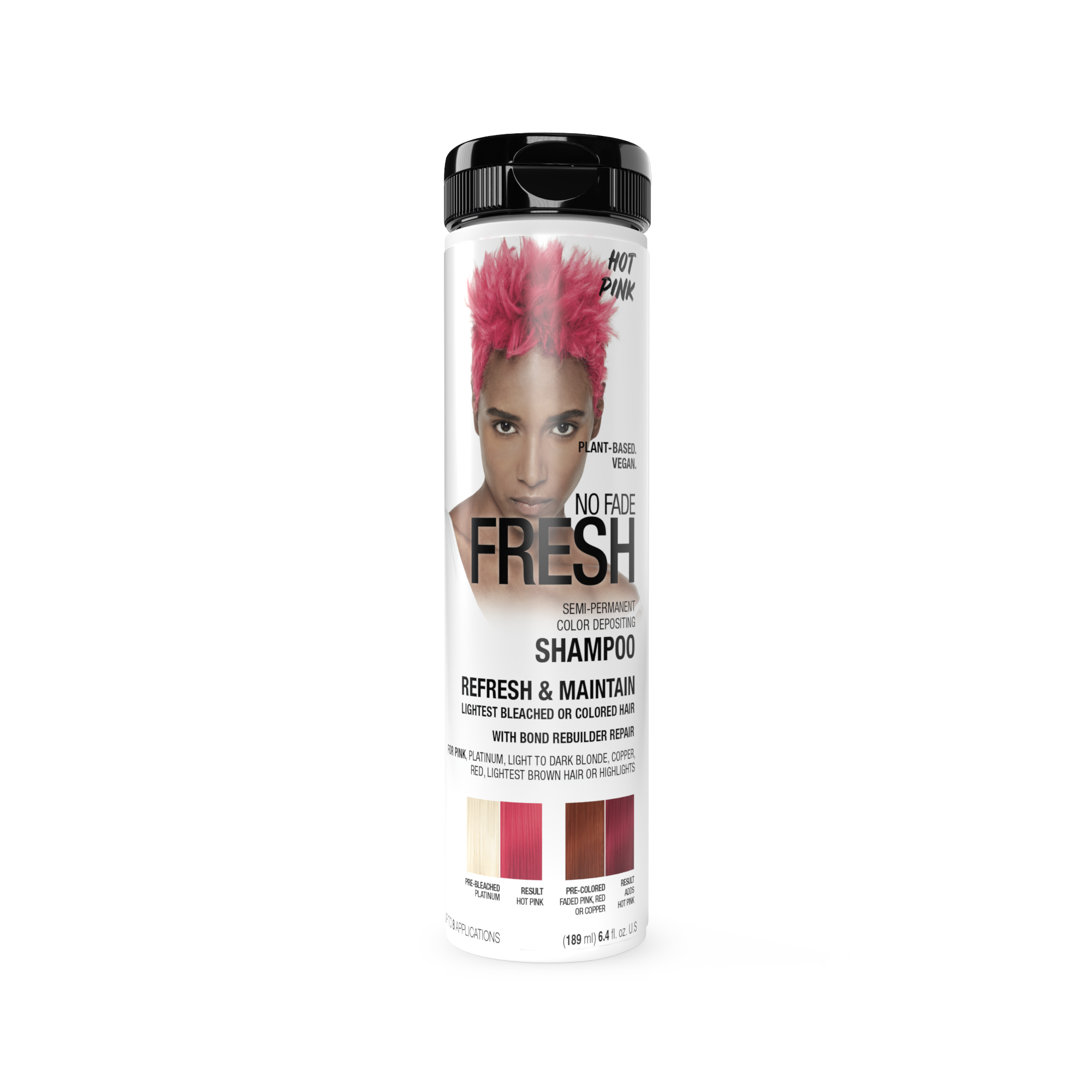 No Fade Fresh Semi Permanent Colour Depositing Shampoo Hot Pink 189ml