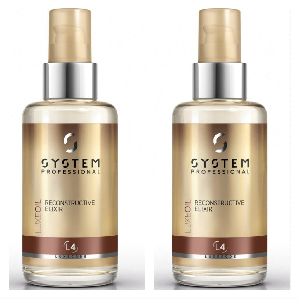 System Professional's PREMIUM LuxeOil Reconstructive Elixir 100mL x 2 [BOXED]