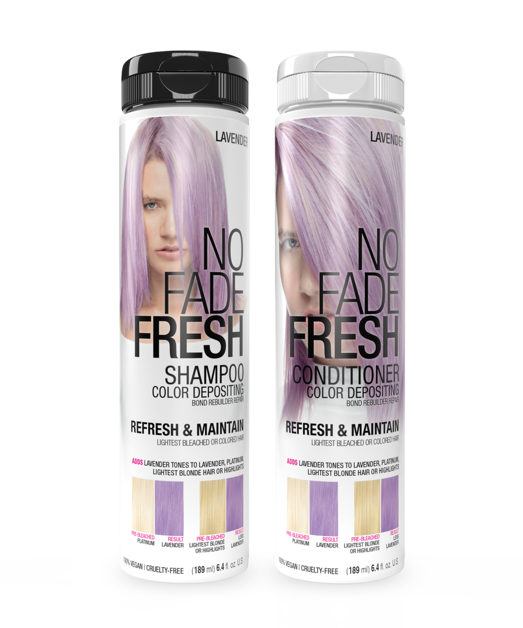 No Fade Fresh Semi Permanent Colour Depositing Shampoo & Conditioner Duo Lavender 189ml