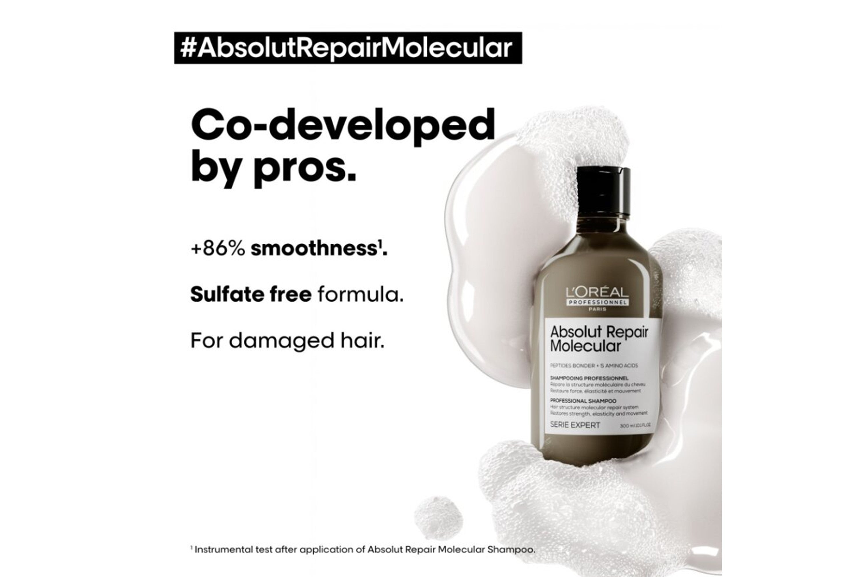 L'Oréal Professionnel Serie Expert Absolut Repair Molecular Shampoo 300ml & Mask 250ml Duo - Salon Warehouse