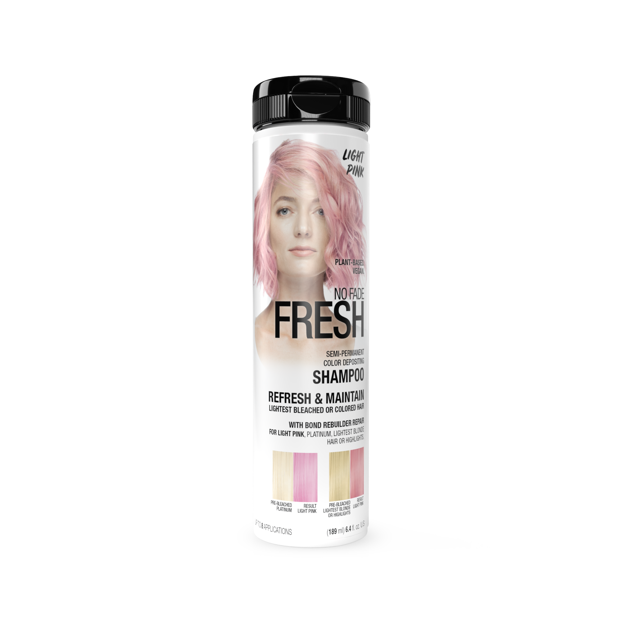 No Fade Fresh Semi Permanent Colour Depositing Shampoo Light Pink 189ml