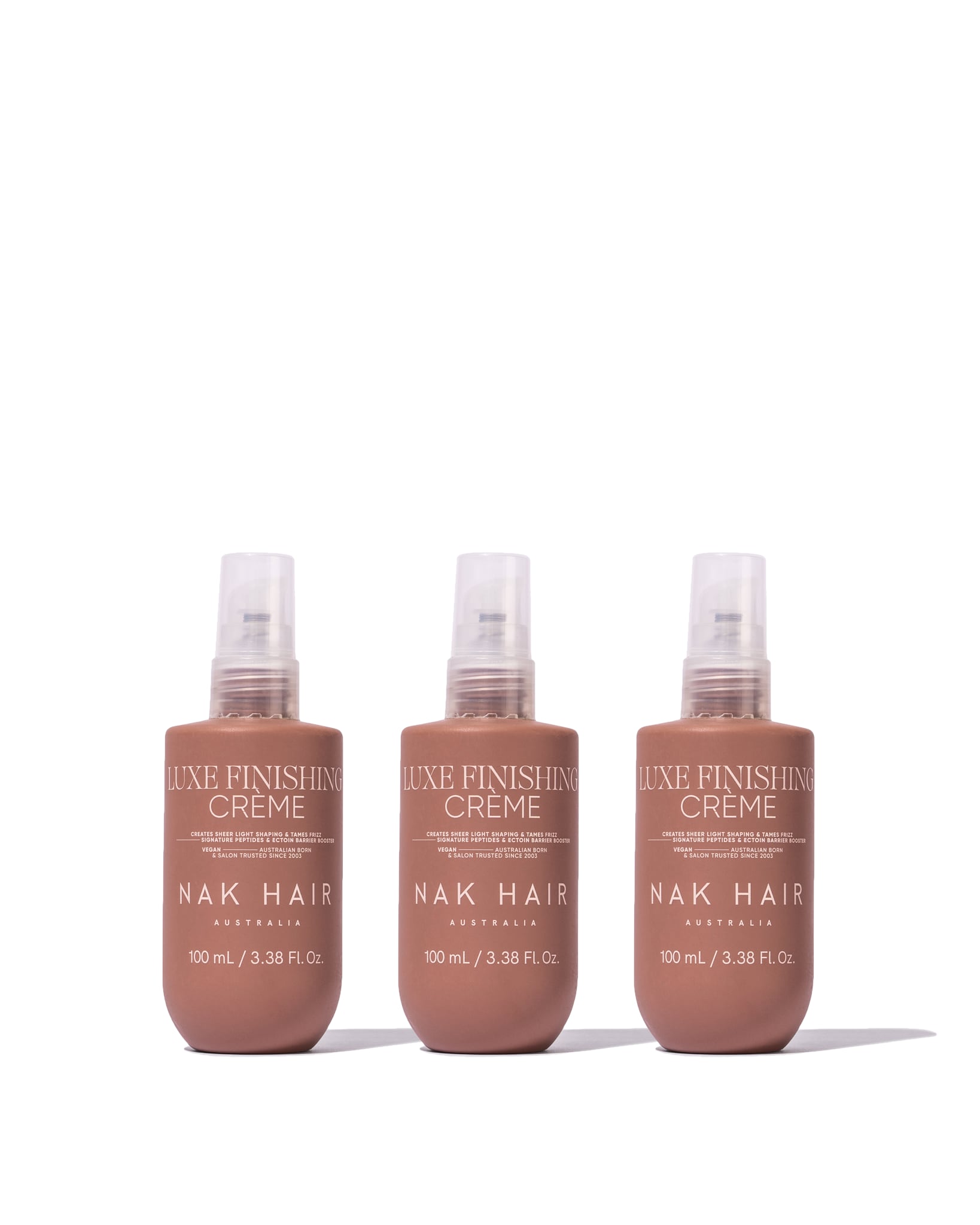 NAK Luxe Finishing Crème 100ml NEW Trio - Salon Warehouse
