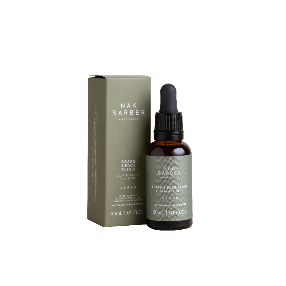 NAK Barber Beard and Face Elixir 30ml - Salon Warehouse