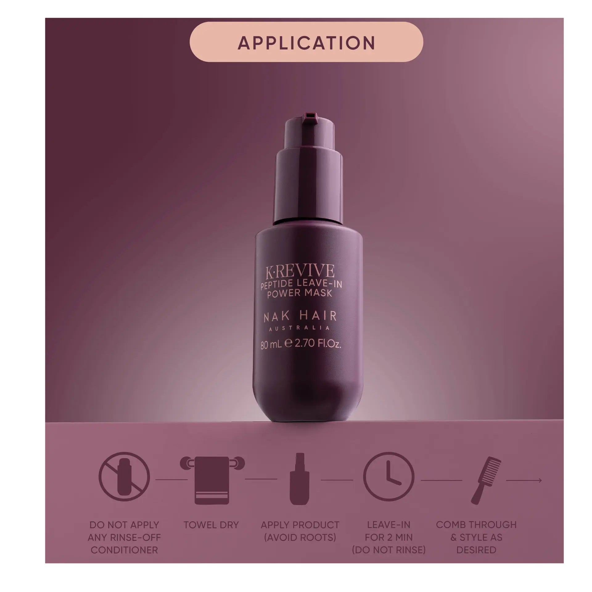 NAK Signature K.REVIVE Peptide Leave-In Power Mask 80ml