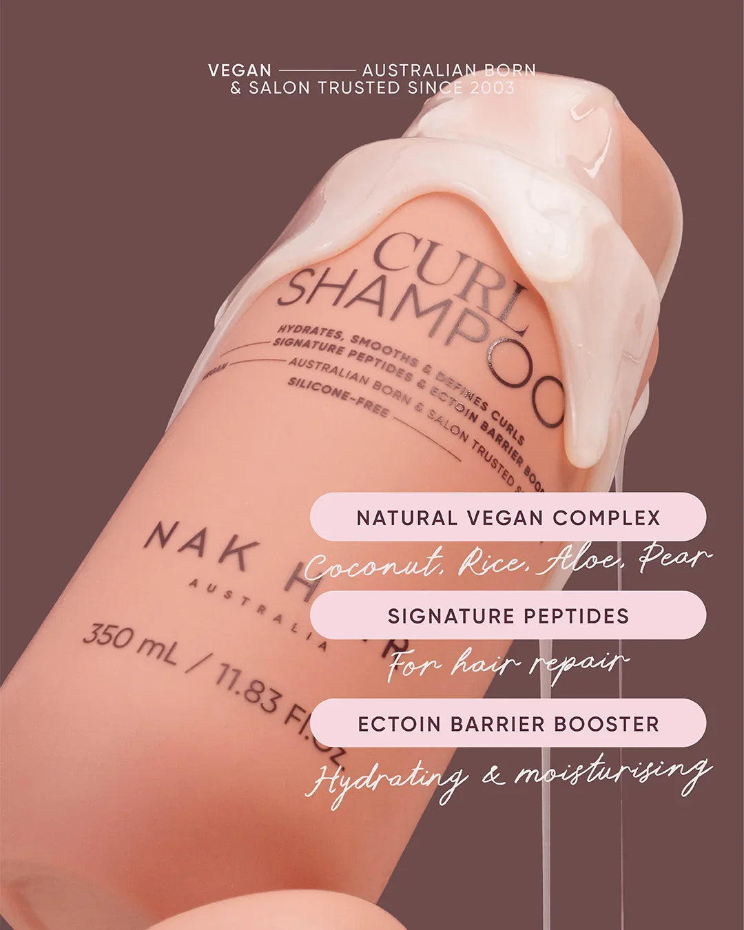 NAK Signature Curl Shampoo 350ml NEW